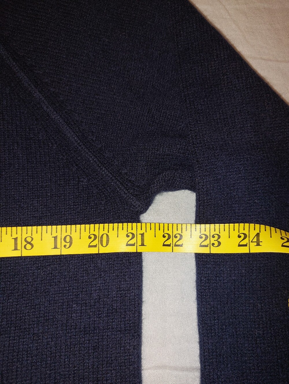 Quince Mongolian Cashmere Pullover Hoodie Sweater Men's L TRUE Navy NWT - Picture 6 of 11